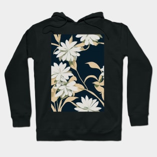 Beautiful Stylized White Flowers, for all those who love nature #211 Hoodie